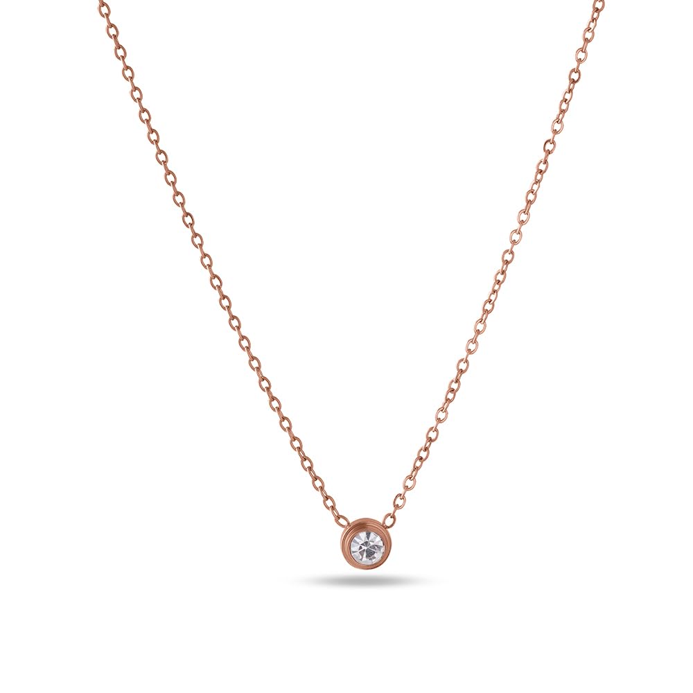 Palmonas Rose GoldPlated Handcrafted Necklace For Women  Gift For Girls & Women | Waterproof & AntiTarnish Necklace