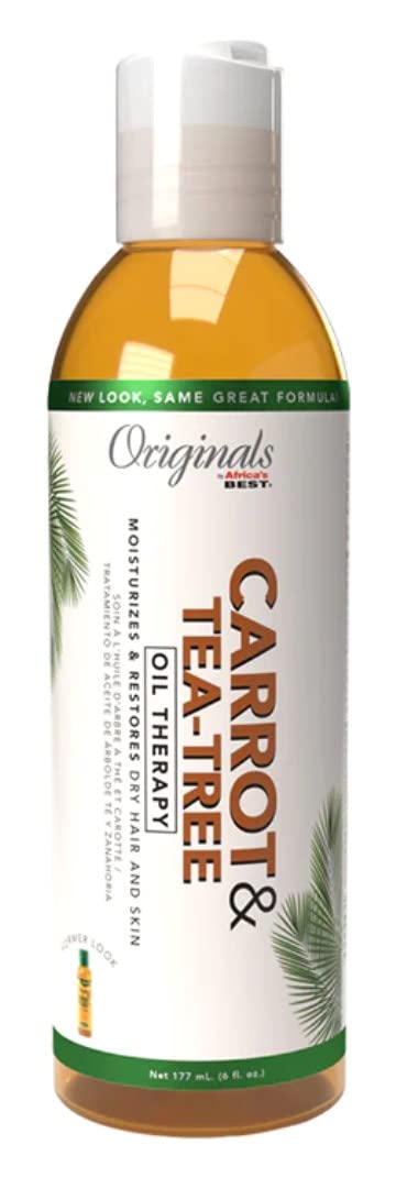 Africas Best Orig Carrot Tea Tree Oil 6 Ounce (177ml) (Pack of 3)