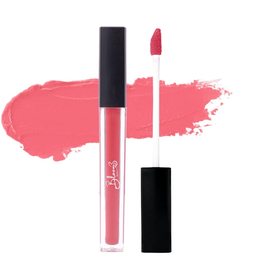 Bloom Beauty Liquid Lipstick 5Ml | Velvet Matte Finish | Lightweight, Hydrating & LongLasting Waterproof Lip Color  Rosy Blush