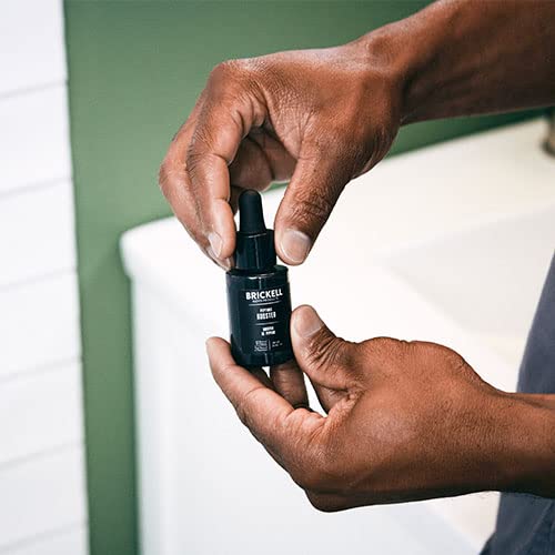 Brickell Mens Protein Peptides Booster Serum for Men, Natural and Organic Protein Peptides Booster for Face to Firm and Restore