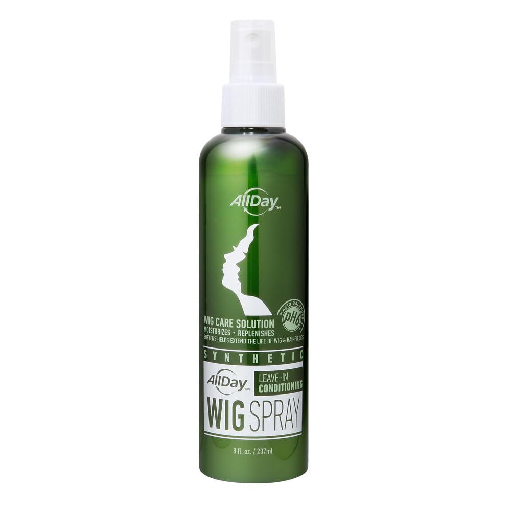 AllDay Locks Synthetic Wig Spray | Revitalizes & Refreshes | Cleanses & Extends Lifespan of Wigs & Hairpieces | Soft & Fresh Lea