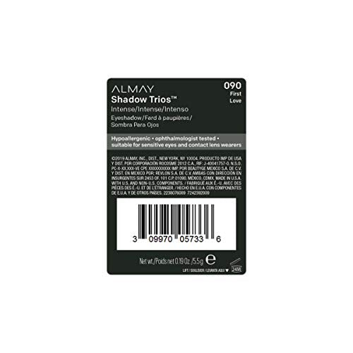 Almay Shadow Trio Eyeshadow Palette, First Love, 0.19 Ounce