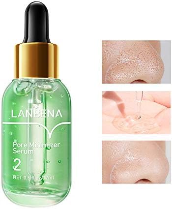 Lanbena Pore Minimizer Serum, Pores Shrinking Serum For Face, Oil Control Firming, Tightening Pores, Vegan Moisture After Blackh