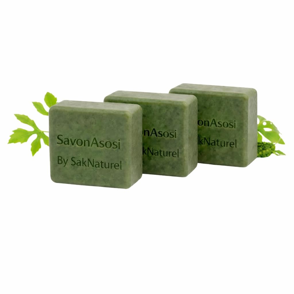 DETOX SAVON ASOSI Cerasee Soap,Natural Green, Bitter Melon Eczema Acne Dark Spot Skin Brightening Handmade Traditional Herbal Ba