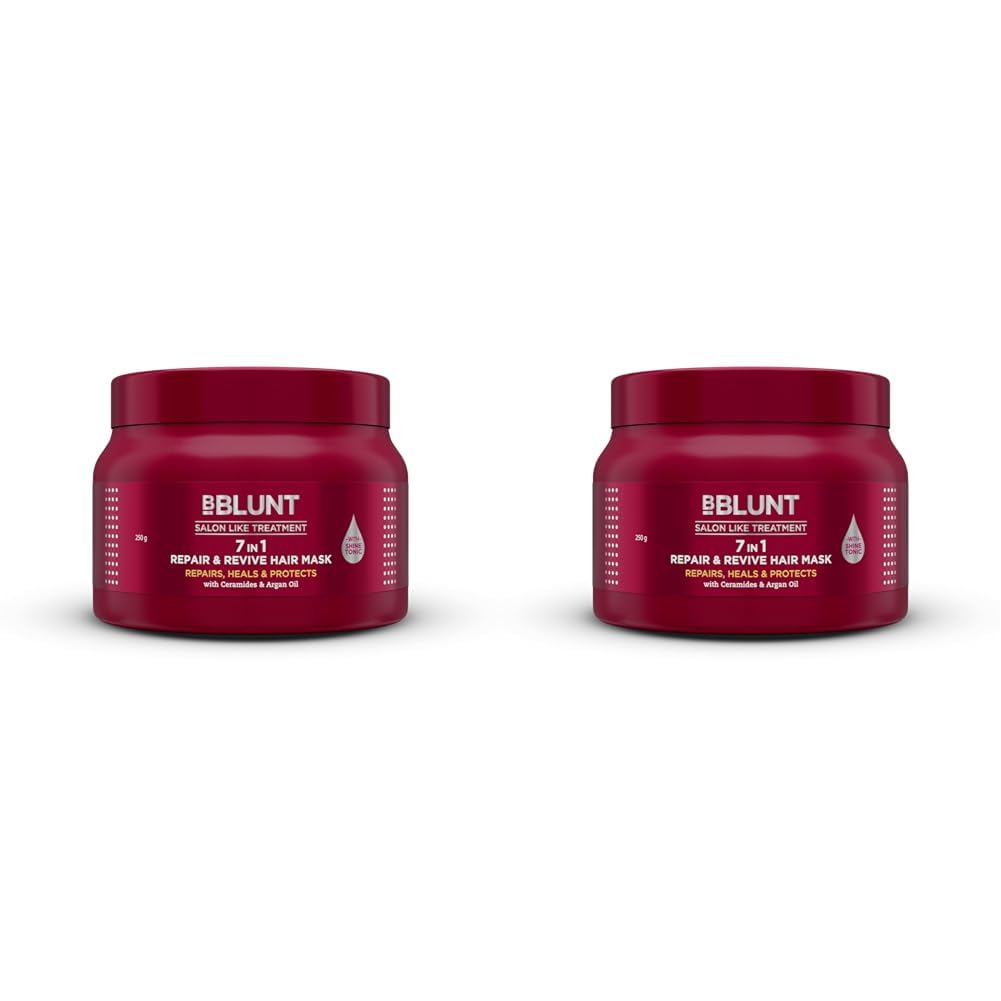 Bblunt 7 In 1 Repair & Revive Hair Mask For Upto 100% Damage Repair - 250G| Addresses 7 Signs Of Hair Damage | Enriched With Cer