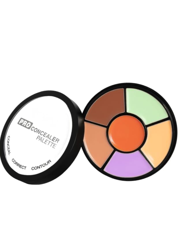 3 In 1 Makeup Palette Brights Concealer For Dark Circles,Blush And Highlighter Palette,Oil Control Pro Concealer For Face Makeup