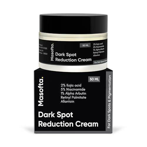 Masofta Dark Spot Reduction & Removal Cream For Melasma, Pigmentation, Acne Marks, Blemishes, Underarms, Neck, Knees & Knuckles 