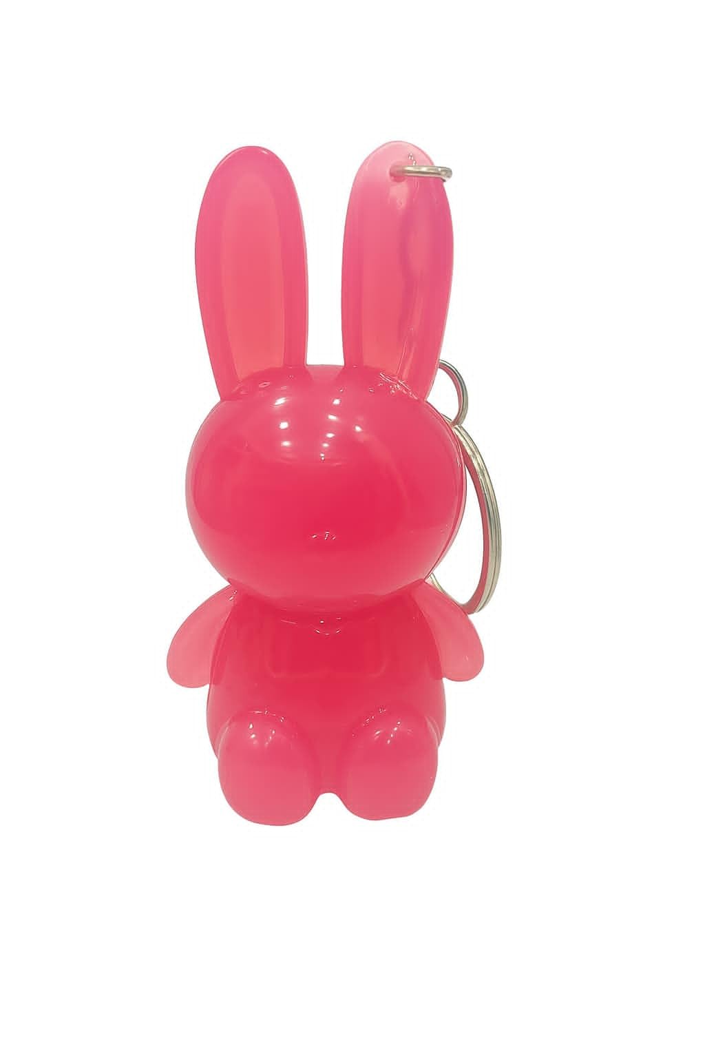 Banira Bunny Lip Gloss Keychain, Pink Glitter Lip Balm, Portable Beauty Accessory, Pack Of 1