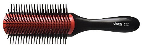 Diane Nylon Pin Styling Hair Brush For Detangling, Separating, Shaping And Defining Wet Thick Or Curly Hair, Glides Through Tang