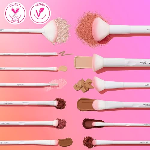 Wet N Wild Kabuki Brush, Flat Top Blending Brush, For Liquid & Mineral Foundation, Ergonomic Handle