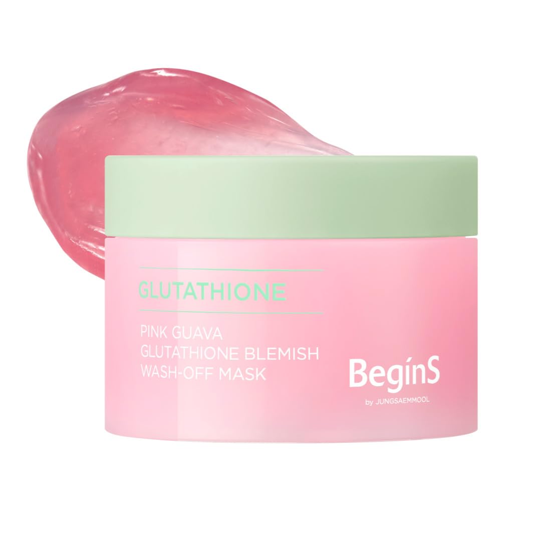 BeginS by JUNGSAEMMOOL Glutathione WashOff Mask | Jelly Texture Face Mask, Korean Skincare (3.17 Fl Oz)