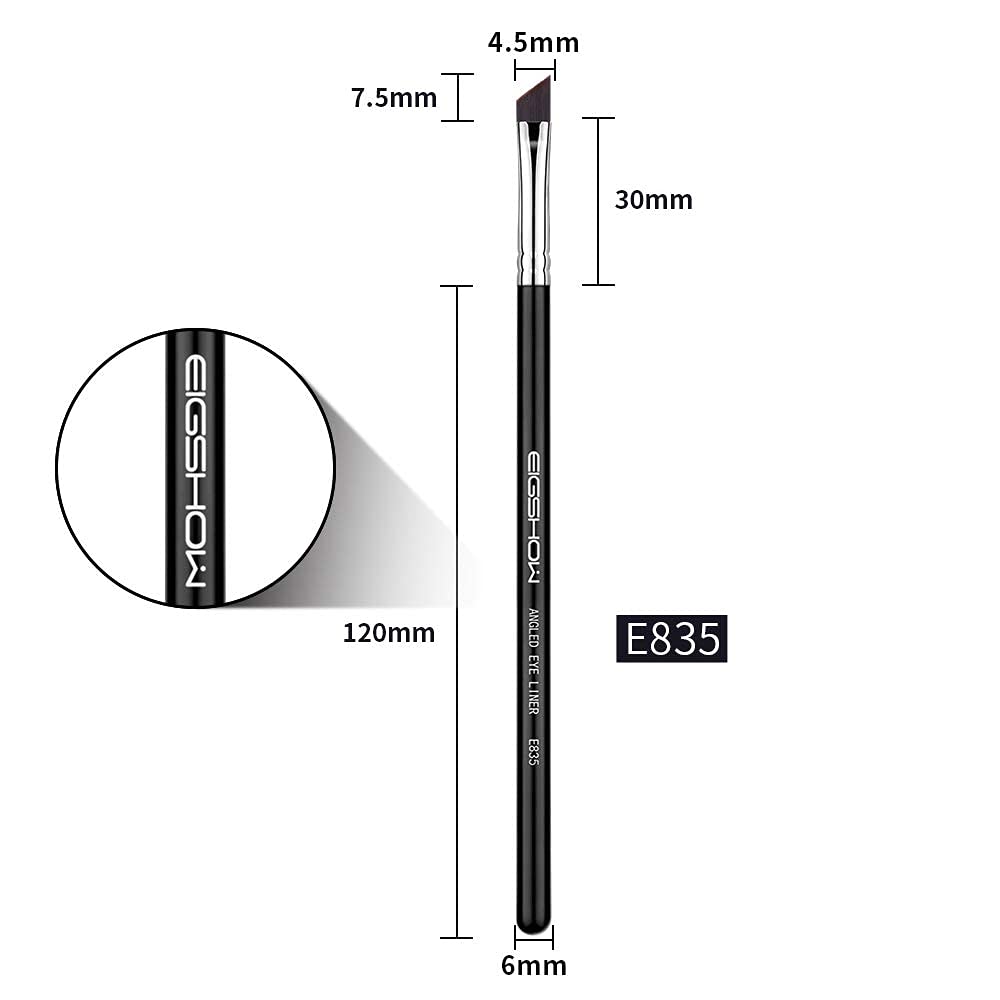 Eigshow Eyeliner Brush & Eyeshadow Brush, Eyeliner Brush Fine Angled Pro Precision Gel Eye Liner Makeup Brush High-End Small Eye