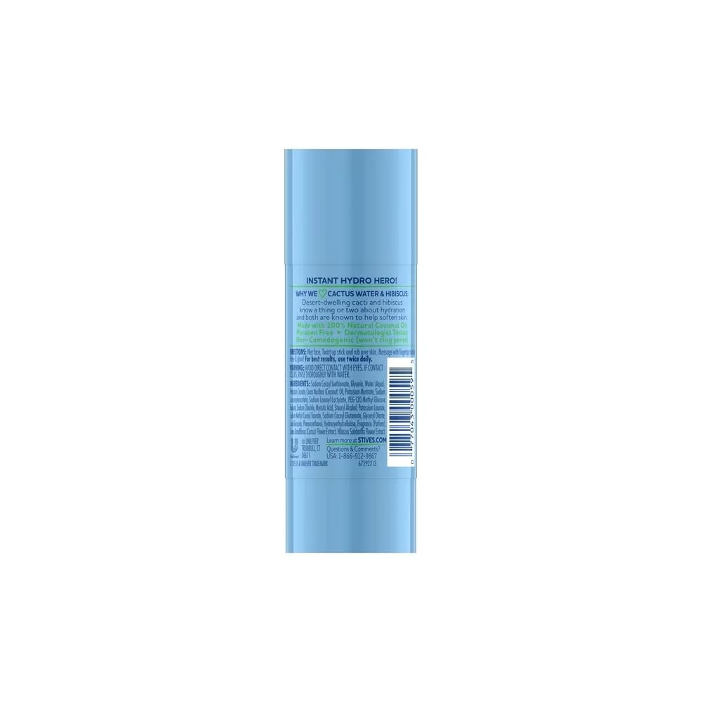 St. Ives Cleansing Stick, Cactus Water & Hibiscus 1.59 Oz