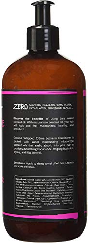 RENPURE Coconut Whipped Creme Leave-In Conditioner, Basic, 16 Fl Oz - Nourishing Hair Care Solution