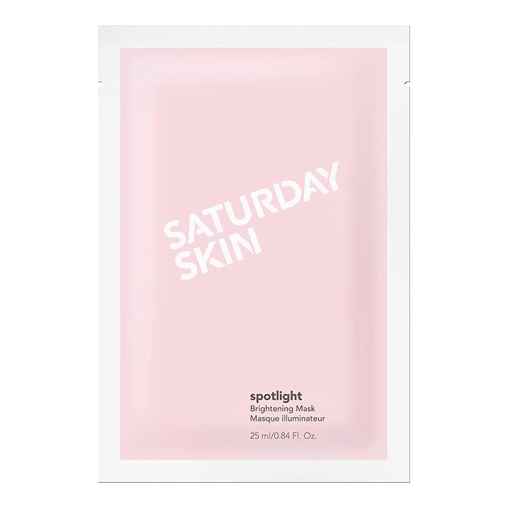 Saturday Skin Spotlight Brightening Mask, Pore Purifying and Hydrating Face Mask Skin Care, Refines Skin Tone & Texture Hypoalle