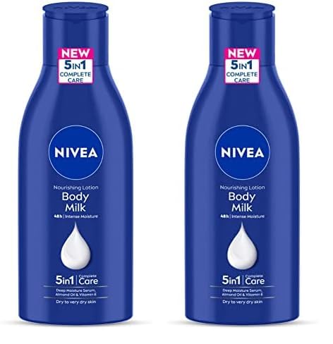Nivea Nourishing Body Milk 120Ml Body Lotion With Deep Moisture Serum | 48 H Moisturization | With 2X Almond Oil | Smooth And He