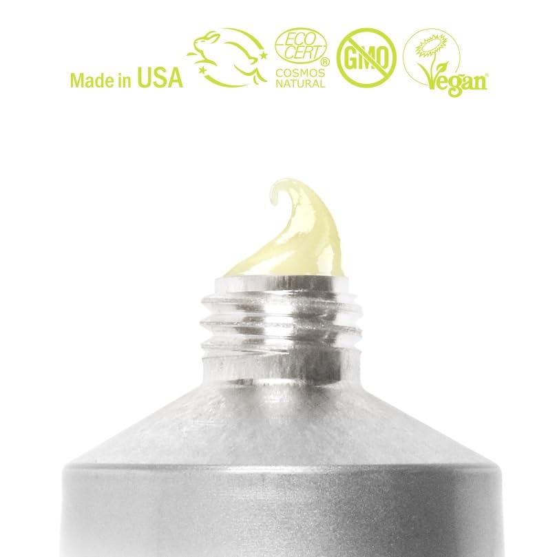 Hurraw! Balmtoo Squeezable Balm, Lemon Balm Coconut Pulp: Ultra-moisturizing. Anywhere application. Body, face, lips, neck, fing