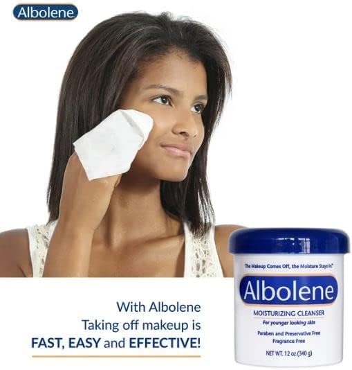 Albolene Moisturizing Cleanser Fragrance Free 12 oz (Pack of 3)