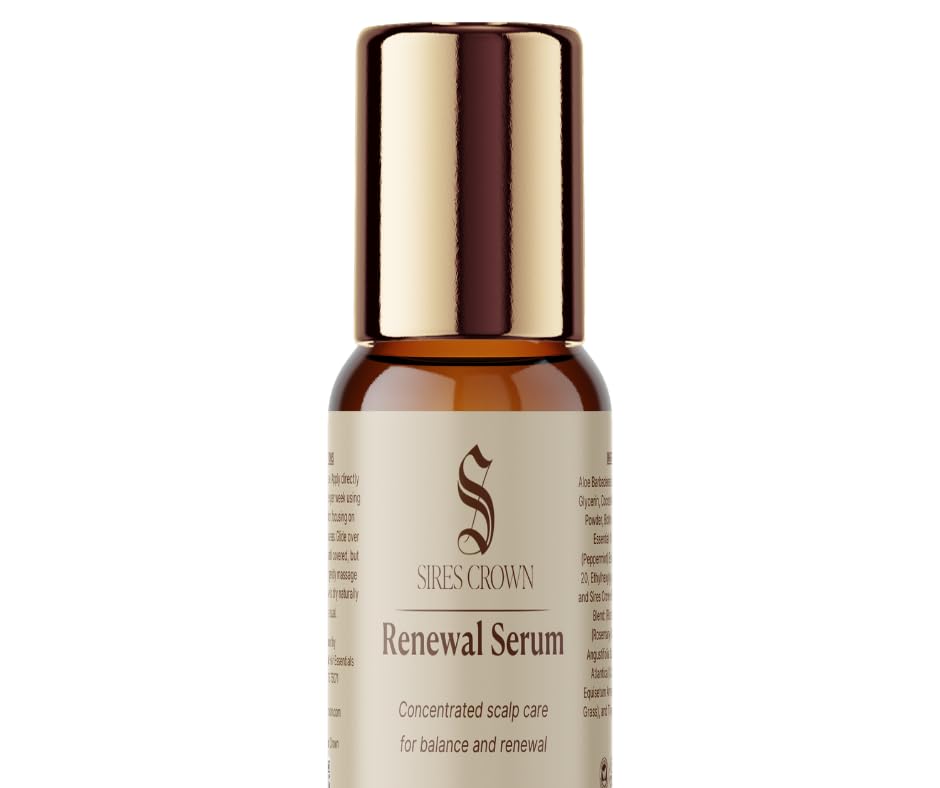 Sires Crown Renewal Serum | Concentrated Botanical Scalp Serum | Lightweight Targeted Care for Dry, Thinning & Stressed Scalp | 