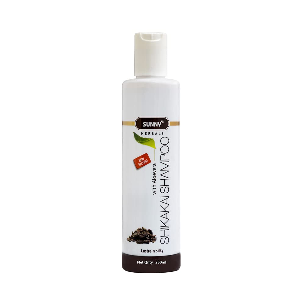 Sunny Herbals Shikakai Shampoo With Aloe Vera | Nourishes Dull & Life-Less Hair, Detoxes Follicles, Prevents Split Ends, Promote