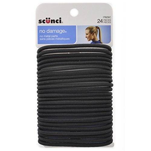 Scunci Elastics 5Mm Blk 24Ct - Pack Of 1