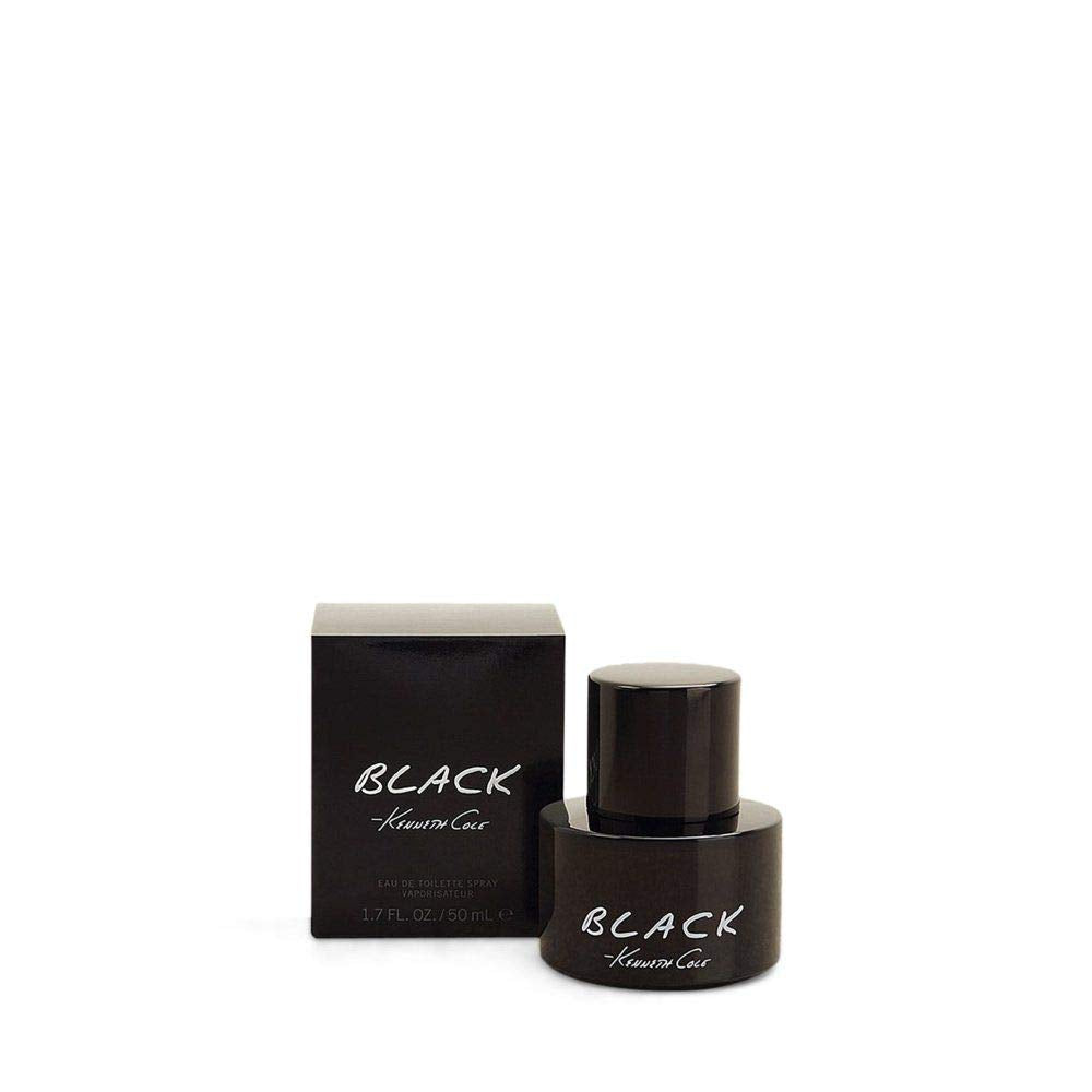 Kenneth Cole Black Eau de Toilette Spray Cologne for Men, 1.7 Fl. Oz.