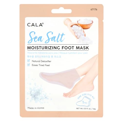 Cala Sea Salt Moisturizing Foot Mask 3 Count, 3 Count