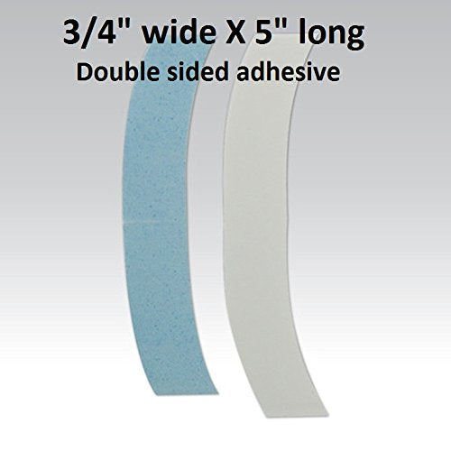 Lace Front Support Tape 5 Inch Super Wide C Contour. 1-Pk = 24 Pieces 3/4'' X 5'' Long