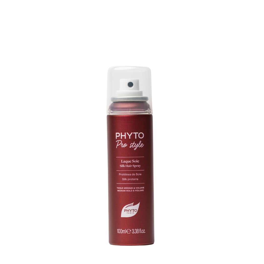 PHYTO PRO STYLE Laque Soie, Hairspray Naturally Controls and Tames Hair, Medium Hold and Volume, 3.38 fl.oz.