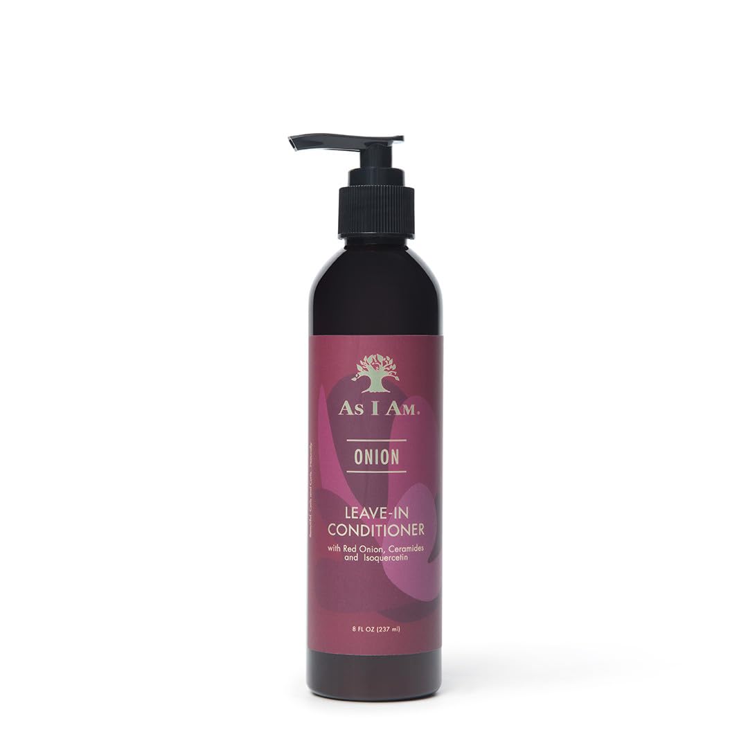As I Am Onion Leave in Conditioner  8 oz  with Red Onion, Ceramides & Isoquercetin  Helps Support Healthy Hair Growth