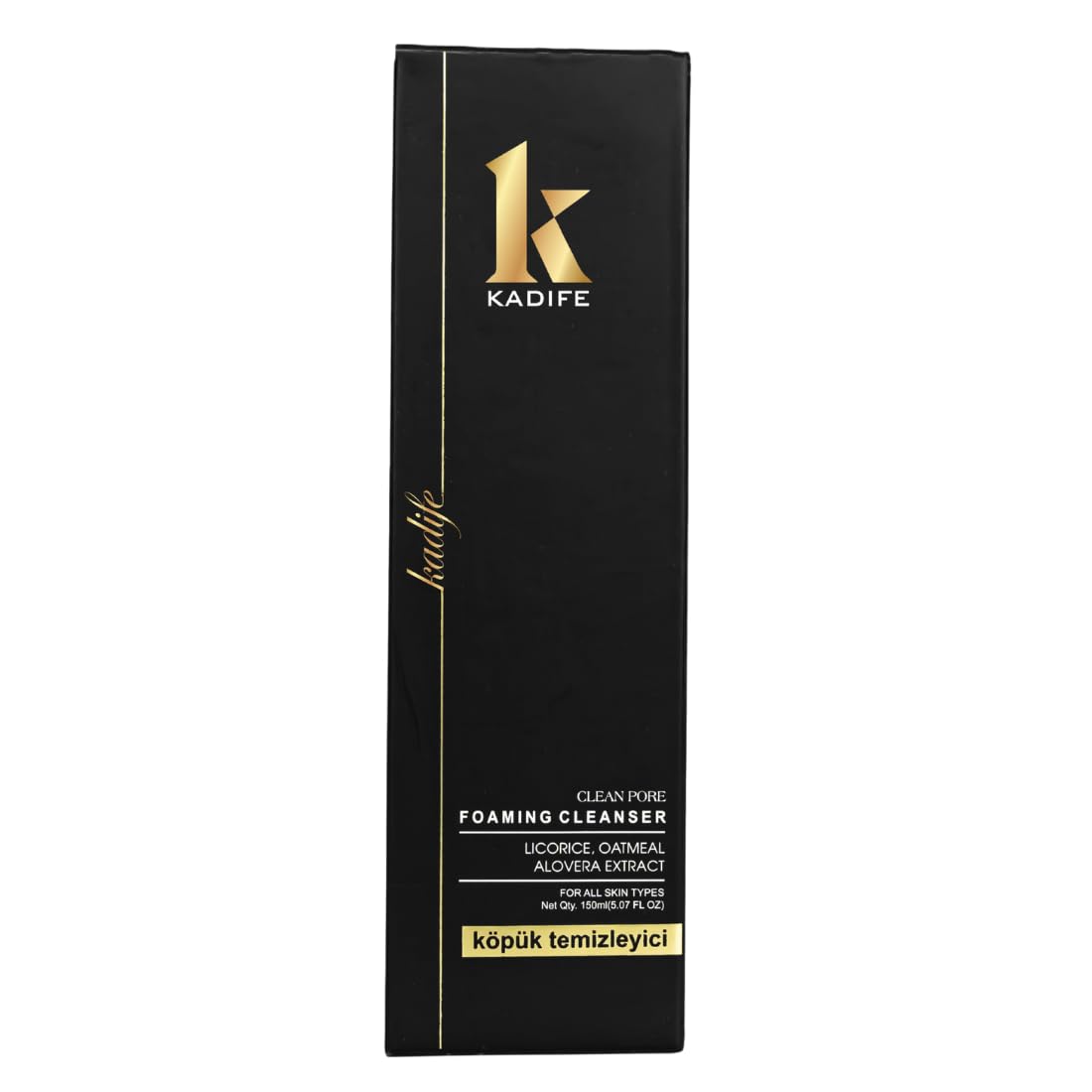 Kadife Clean Pore Foaming Face Cleanser With Licorice Oatmeal Aloe Vera | Deep Pore Cleansing Oil Control Gentle Exfoliating Fac