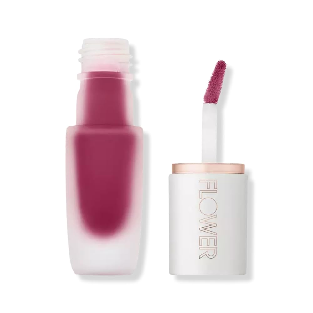Flower Beauty By Drew Barrymore Perfect Pout Lip Color - Soft Matte Finish - Liquid Lipstick - Comfortable + Lightweight Feel (F