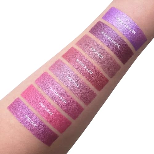 Aromi Cotton Candy Metallic Matte Liquid Lipstick, Light, Rosy Pink Lip Color With Shimmery Finish, Vegan & Cruelty-Free, Long-L