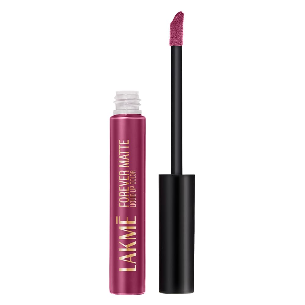 Lakm Forever Matte Liquid Lip Colour, Fuschia Chic, 5.6 Ml