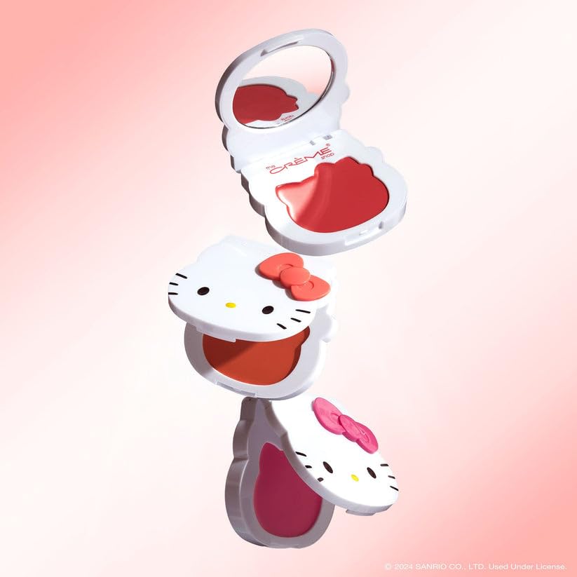 The Crme Shop X Hello Kitty - Crme Blush Balm Peach Pouf Buildable Long-Lasting Easily Blendable Hydrating & Soothing Aloe Vera