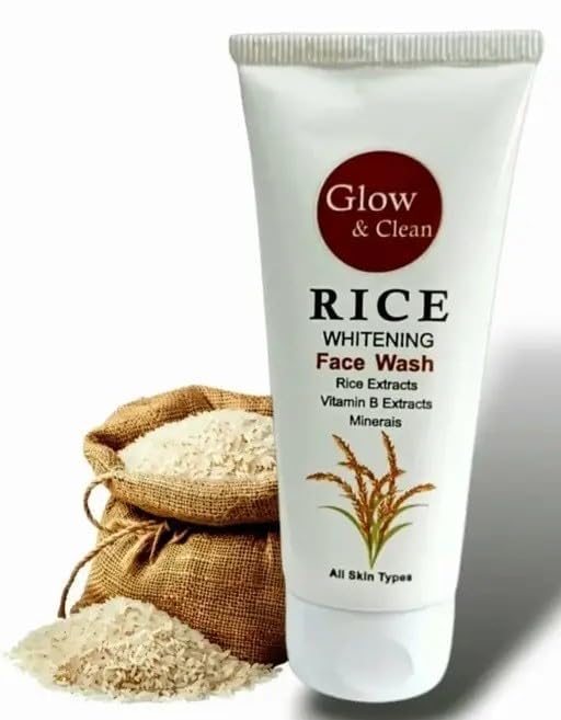 Glow & Clean Rice Whitening Face Wash With Rice Extracts Vitamin B Extracts And Minerals Brightening Deep Cleansing Face Cleanse