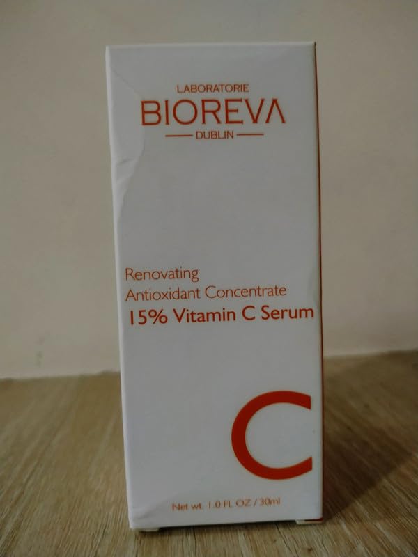 Bioreva 15% Vitamin C Serum For Glowing Skin, Helps To Reduces Pimples, Acne, Sun Damage, Dark Spots & Dullness, Radiant Complex