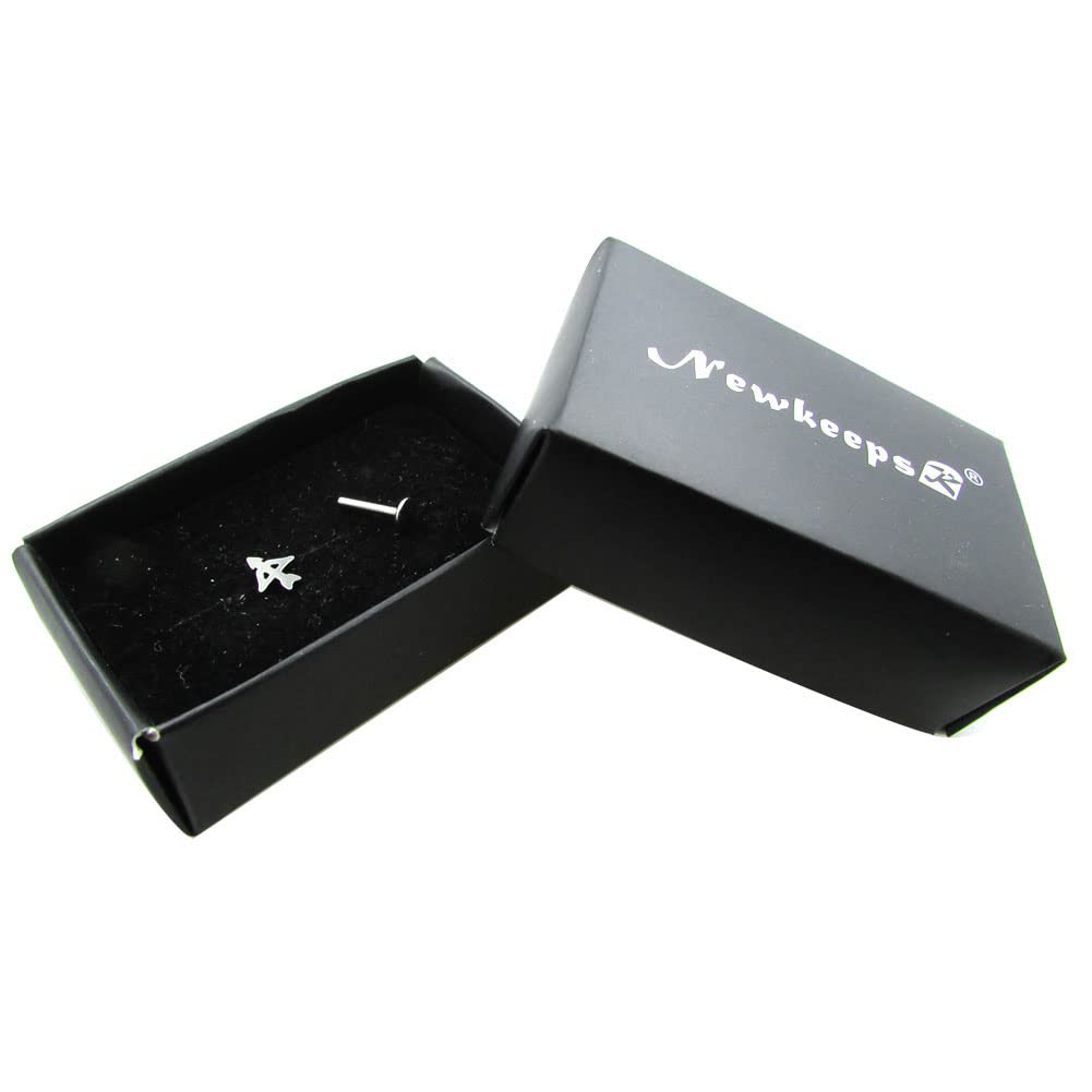 NewkeepsR 16g-Titanium Threadless Zodiac 12 Constellation Astrology Jewelry Stud Earring-Sagittarius