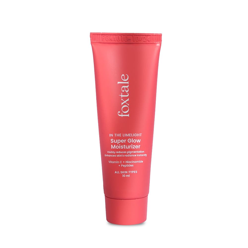 Foxtale Vitamin C Super Glow Moisturizer With Niacinamide & Peptides, Visibly Reduces Pigmentation, Enhances Skins Radiance Inst
