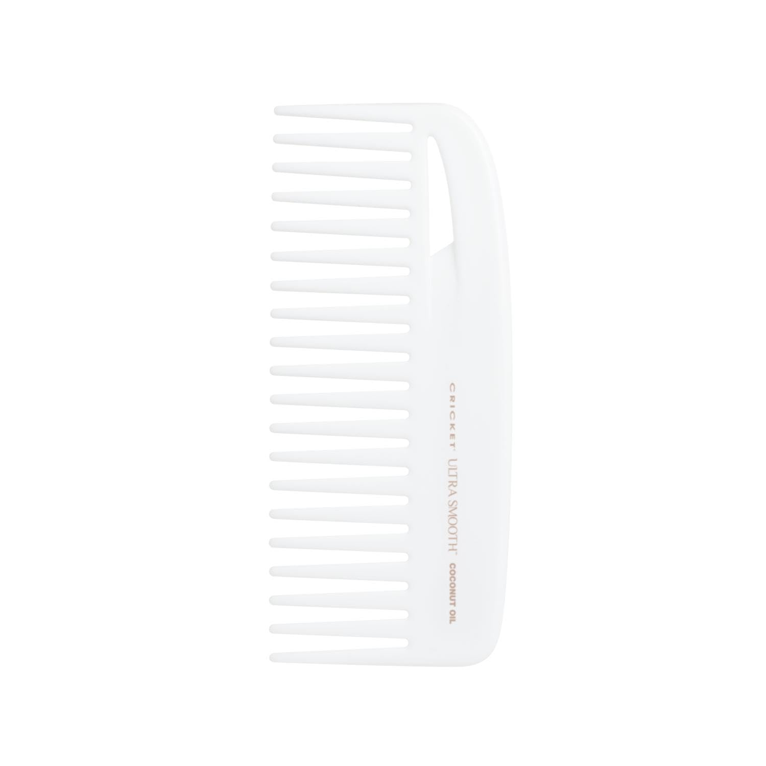 Cricket Ultra Smooth Coconut Conditioning Comb Anti-Frizz Detangler For Mid-Length, Thick And Textured Hair With Keratin Protein