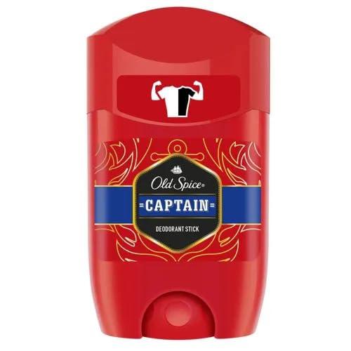 Old Spice Stick Deodorant Captain 50 Ml / 1.7 Oz (Pack Of 6)
