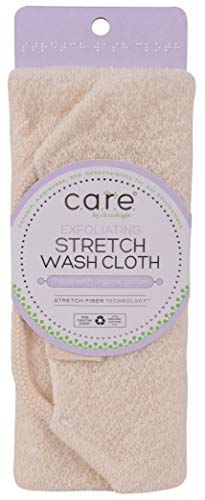 Cleanlogic Sustainable Exfoliating Stretch Bath And Shower Wash Cloth, Certified Organic, 1 Count (Pack Of 1)