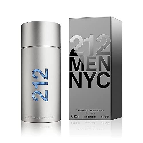 Carolina Herrera 212 Men Fragrance For Men - Timeless Scent - Warm Sandalwood - Fresh Notes - Beautifully Bright Fragrance - Ene