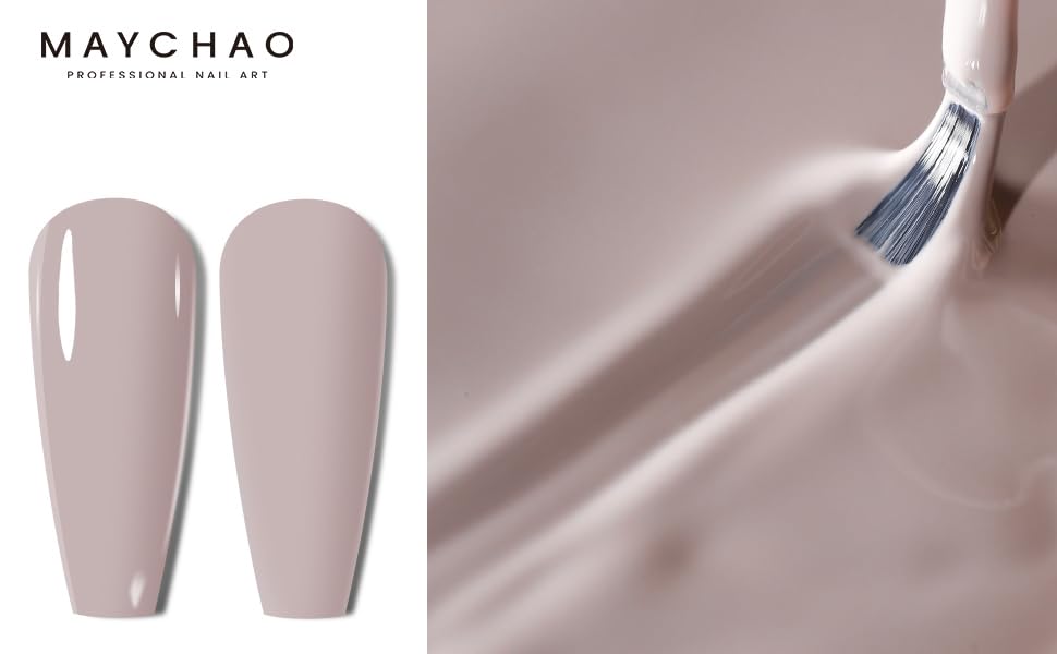 Maychao 15Ml Gel Nail Polish 1Pc Stone Beige Gel Polish Soak Off Uv Led Nail Polish Nail Art Starter Manicure Salon Diy At Home,