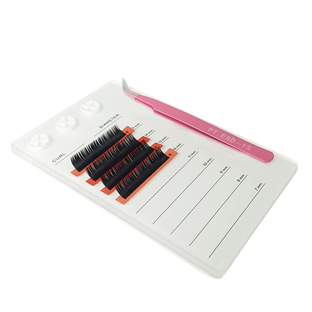 Acrylic Eyelash Extension Eye Lash Pallet Tool, Grafting False Eyelash Organizer Extension Pad Lash Tray Gasket Adhesive Glue Ho