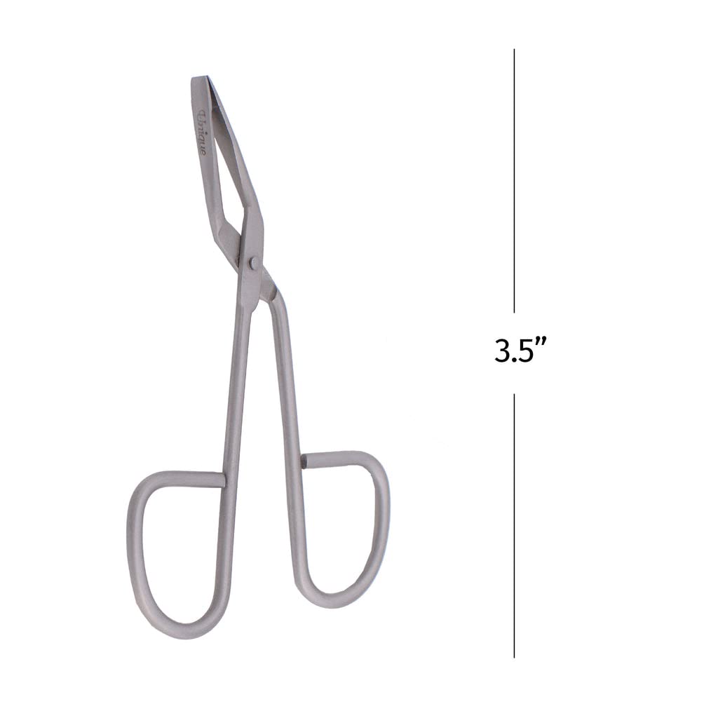 Tweezers - Eyebrow Scissor Handle Tweezer - Straight Tip, German Stainless Steel, Hair Removal, Facial - By The Unique Edge