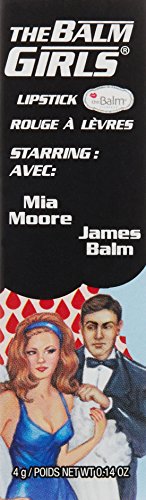 theBalm Girls Lipstick, Mia Moore, Vanilla-Mint, 0.14 oz.