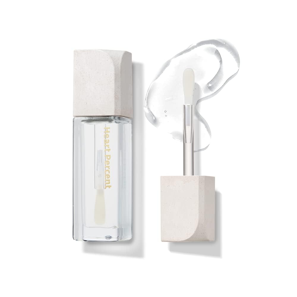 Heart Percent Commas On Life Essential Lip Essence #101 Lulluaby, Watery Oil Clear Lipgloss Essence Intense Overnight Sleeping L