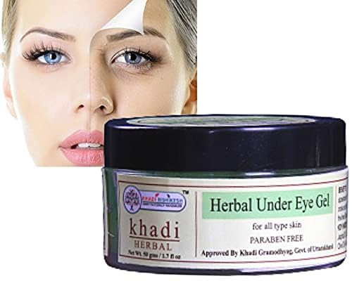 Khadi Rishikesh Herbal Under Eye Gel/Cream For Dark Circle Remover,Dark Circle Removing Cream,Cream For Dark Spot,Women.MenComb