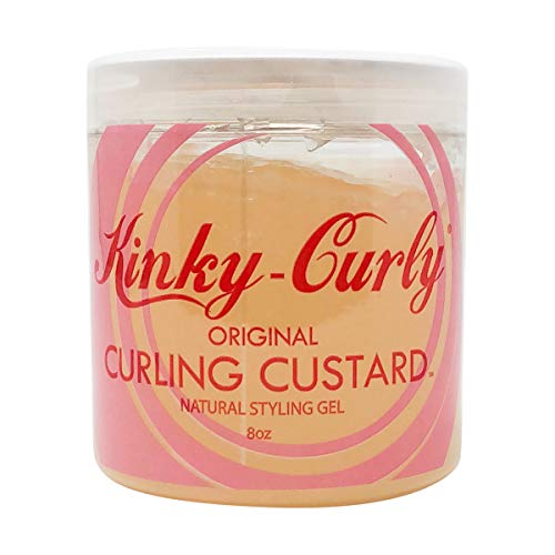 Kinky Curly Curl Custard Gel - 8 oz - Defines Curls, Non-Greasy, Lightweight